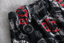 2000s Orange County Choppers all over print wide pants