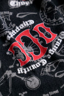 2000s Orange County Choppers all over print wide pants