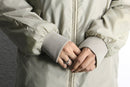 “IZOD LACOSTE” ivory zip up blouson