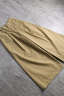 cotton twill wide baggy pants