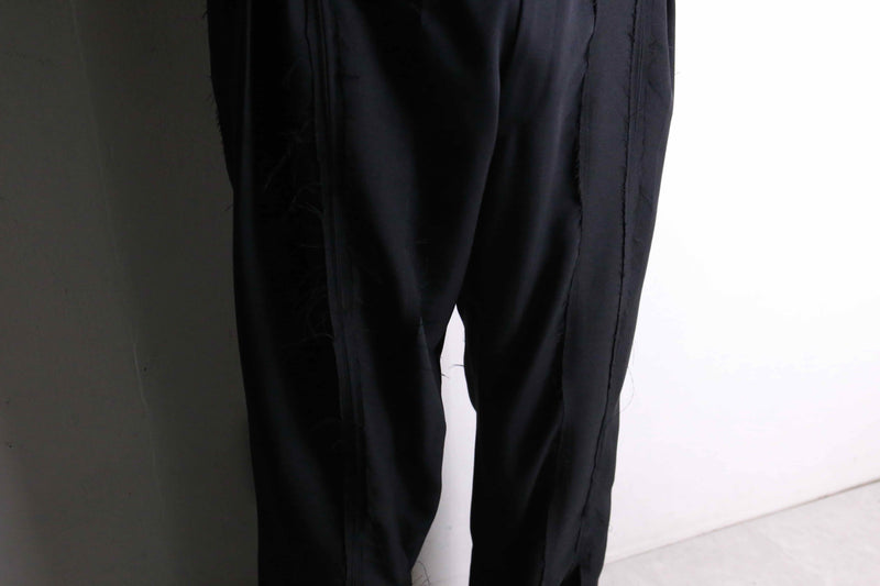 remake "再構築" gradation color docking wide tapered slacks