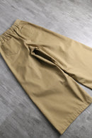 cotton twill wide baggy pants