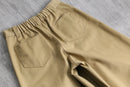 cotton twill wide baggy pants