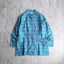 90's CHICO’S metallic silk shirt jacket