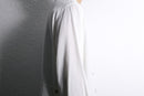 white collarless L/S shirt｜シャツの古着 詳細9