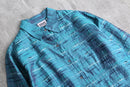 90's CHICO’S metallic silk shirt jacket