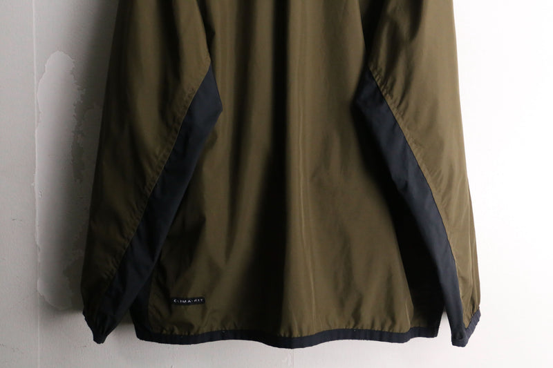 "NIKE" khaki color nylon track jacket