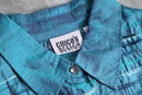 90's CHICO’S metallic silk shirt jacket