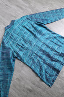 90's CHICO’S metallic silk shirt jacket
