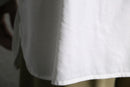 white collarless L/S shirt｜シャツの古着 詳細15
