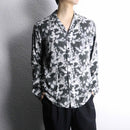 “INC INTERNATIONAL CONCEPTS” monochrome floral shirt