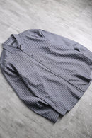 90-00's silk blend cotton stripe shirt