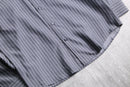90-00's silk blend cotton stripe shirt