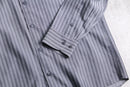 90-00's silk blend cotton stripe shirt