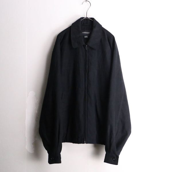 "ABERDEEN"black color zip up  jacket
