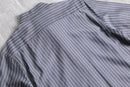 90-00's silk blend cotton stripe shirt