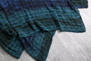 openwork knitting v-neck pull