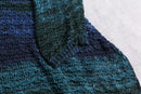 openwork knitting v-neck pull