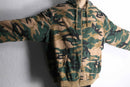 camouflage pattern zip hoodie