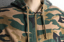 camouflage pattern zip hoodie