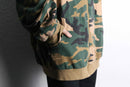 camouflage pattern zip hoodie