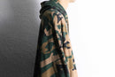 camouflage pattern zip hoodie