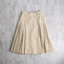 90's Burberry's linen blend wrap skirt
