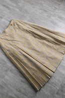 90's Burberry's linen blend wrap skirt