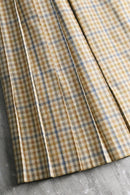 90's Burberry's linen blend wrap skirt