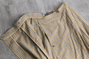 90's Burberry's linen blend wrap skirt