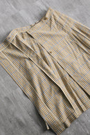 90's Burberry's linen blend wrap skirt