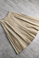 90's Burberry's linen blend wrap skirt