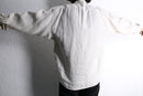 ivory linen double cuffs short shirt