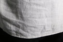 ivory linen double cuffs short shirt
