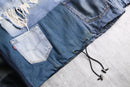 remake patch working denim anorak hoodie — replay limited