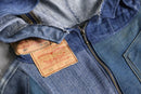 remake patch working denim anorak hoodie — replay limited