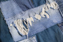 remake patch working denim anorak hoodie — replay limited