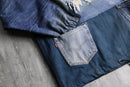 remake patch working denim anorak hoodie — replay limited