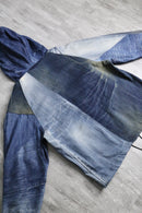 remake patch working denim anorak hoodie — replay limited