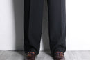 “POAL SMITH” black wide tapered trouser