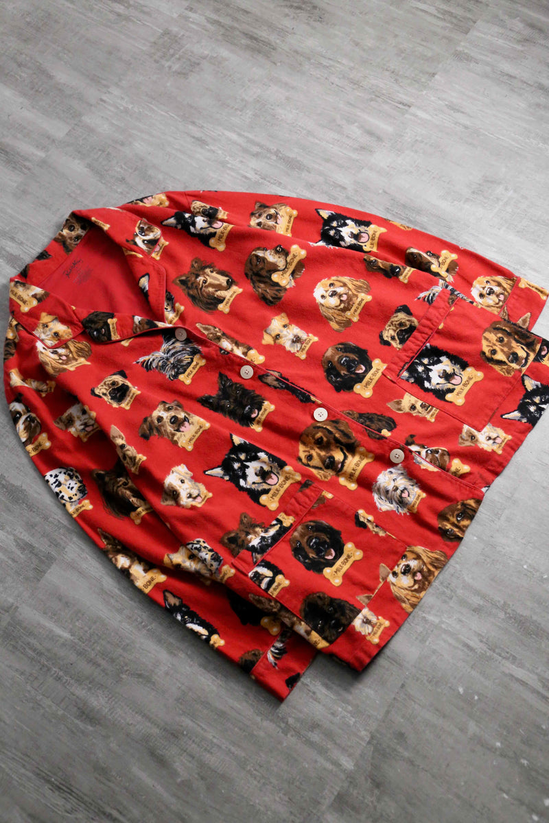 2000s Nick&Nora many many dogs sleeping shirt