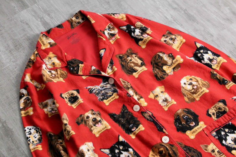 2000s Nick&Nora many many dogs sleeping shirt