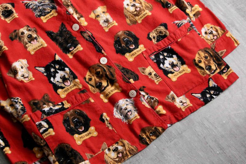 2000s Nick&Nora many many dogs sleeping shirt