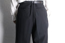 “POAL SMITH” black wide tapered trouser