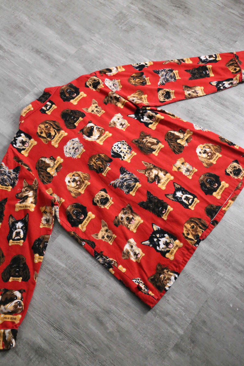 2000s Nick&Nora many many dogs sleeping shirt