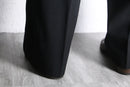 “POAL SMITH” black wide tapered trouser