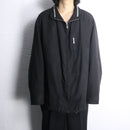 “Pierre Cardin” smooth poly texture zip up blouson