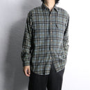 "St. John’s Bay" over check pattern L/S cotton shirt