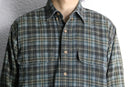 "St. John’s Bay" over check pattern L/S cotton shirt
