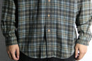 "St. John’s Bay" over check pattern L/S cotton shirt